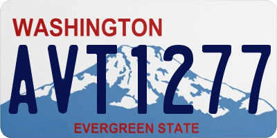 WA license plate AVT1277