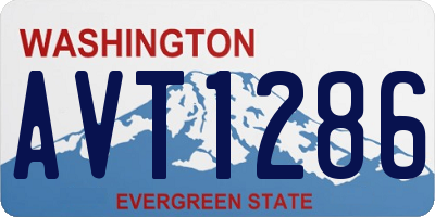 WA license plate AVT1286
