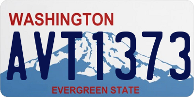 WA license plate AVT1373