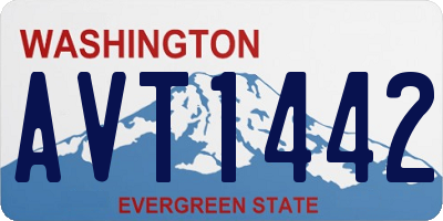 WA license plate AVT1442