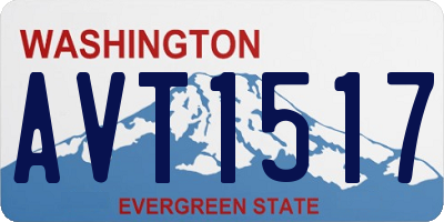 WA license plate AVT1517