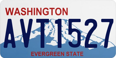WA license plate AVT1527