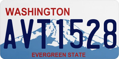 WA license plate AVT1528
