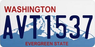 WA license plate AVT1537