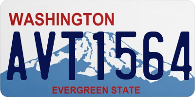 WA license plate AVT1564