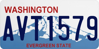 WA license plate AVT1579