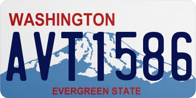 WA license plate AVT1586