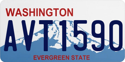 WA license plate AVT1590