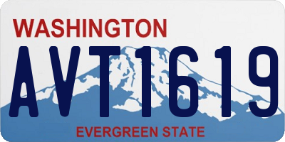 WA license plate AVT1619