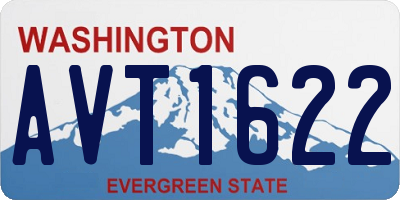 WA license plate AVT1622
