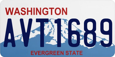 WA license plate AVT1689