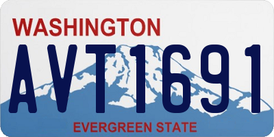 WA license plate AVT1691
