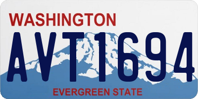 WA license plate AVT1694