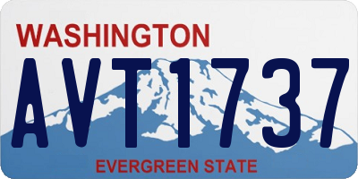 WA license plate AVT1737