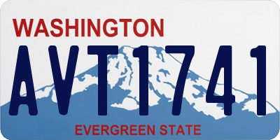 WA license plate AVT1741