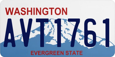 WA license plate AVT1761