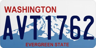 WA license plate AVT1762