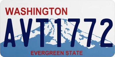 WA license plate AVT1772