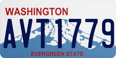 WA license plate AVT1779