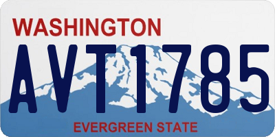 WA license plate AVT1785