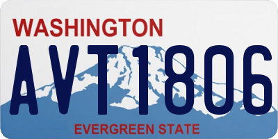 WA license plate AVT1806