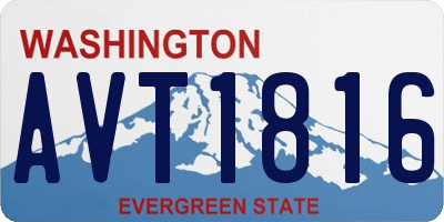 WA license plate AVT1816