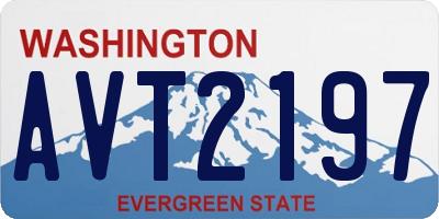 WA license plate AVT2197