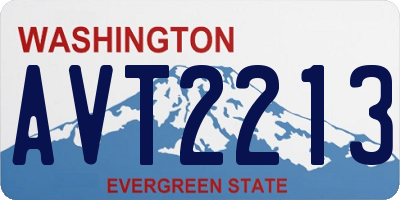 WA license plate AVT2213