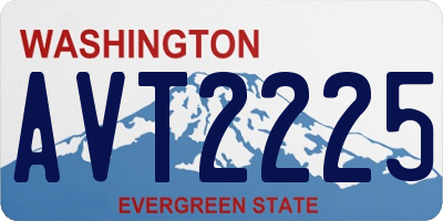 WA license plate AVT2225