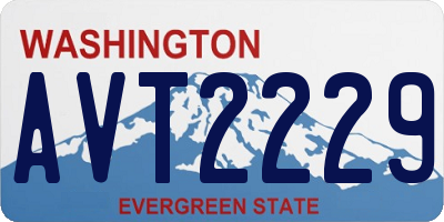 WA license plate AVT2229