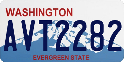WA license plate AVT2282