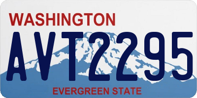 WA license plate AVT2295