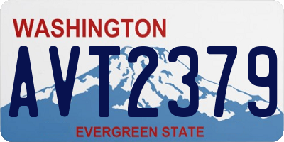 WA license plate AVT2379