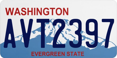 WA license plate AVT2397
