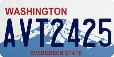 WA license plate AVT2425
