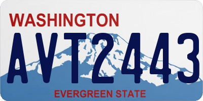 WA license plate AVT2443