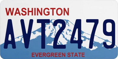 WA license plate AVT2479
