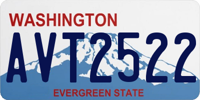 WA license plate AVT2522