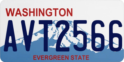 WA license plate AVT2566