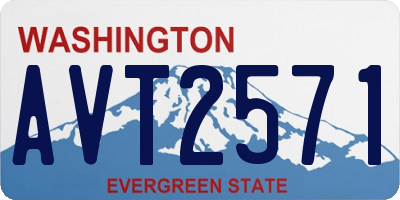 WA license plate AVT2571