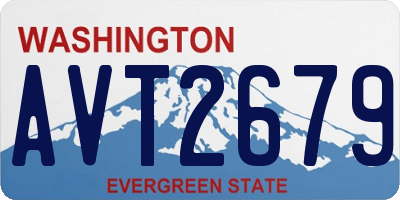 WA license plate AVT2679