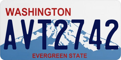 WA license plate AVT2742