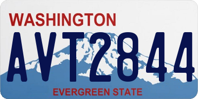WA license plate AVT2844