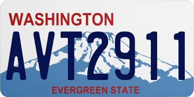WA license plate AVT2911