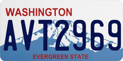 WA license plate AVT2969