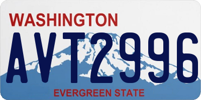WA license plate AVT2996