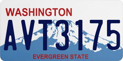 WA license plate AVT3175