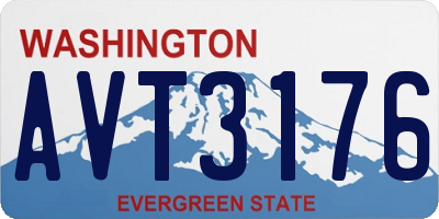 WA license plate AVT3176