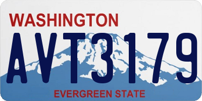 WA license plate AVT3179
