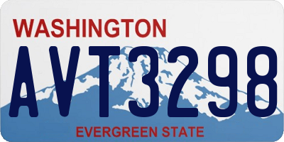 WA license plate AVT3298